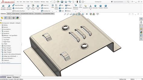 forming tool sheet metal solidworks